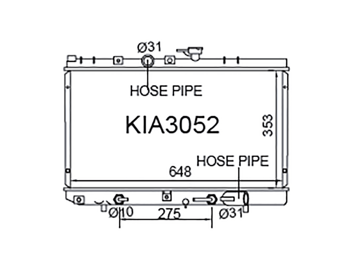 Fenix Cooling Radiator Kia Rio DC 1.3L & 1.5L 2002-2005 [Facelift] SR