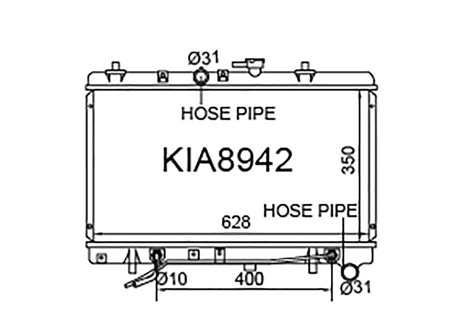 Fenix Cooling Radiator Kia Rio DC Petrol 2003-2005 [Facelift] SR