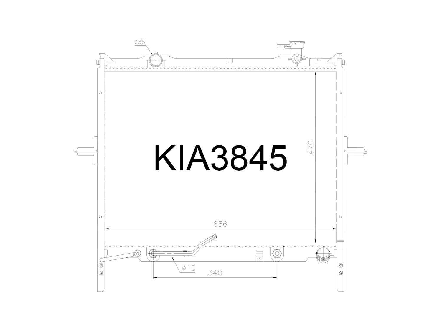 Fenix Cooling Radiator Kia Sorento BL 2.5L Diesel 2007-2009 SR