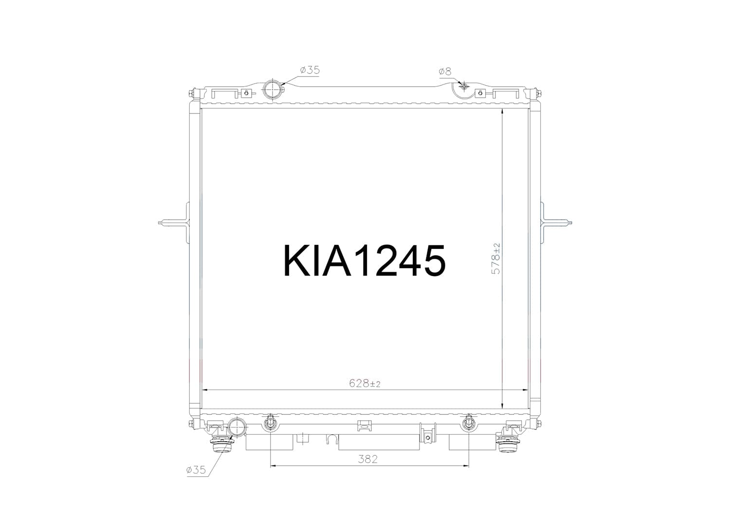 Fenix Cooling Radiator Kia Sorento BL 3.5L V6 2002-2006 SR