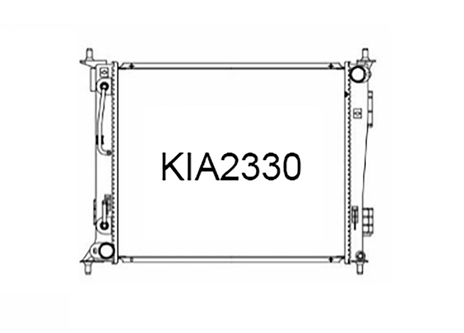 Fenix Cooling Radiator Kia Soul AM 1.6L Petrol 2008-11 SR