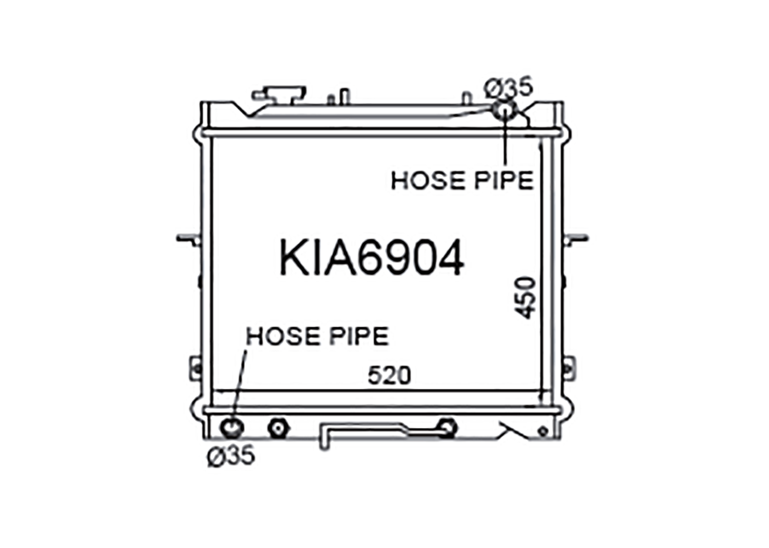 Fenix Cooling Radiator Kia Sportage JA 2.0L Petrol 1995-2004 SR