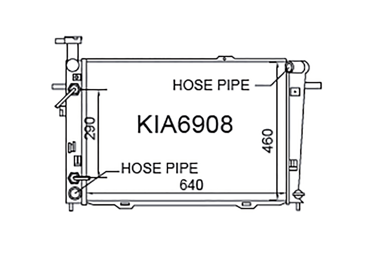Fenix Cooling Radiator Kia Sportage KM Petrol 2005-2010 SR