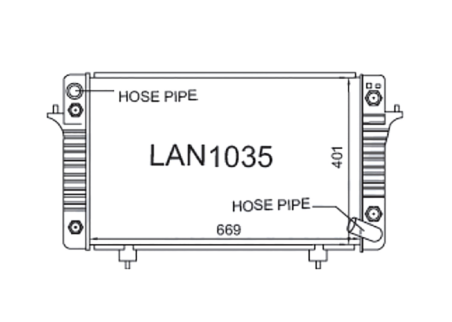 Fenix Cooling Radiator Land Rover Discovery 1 / Ranger Rover 1 / Defender 110 Petrol 1986-1998 SR