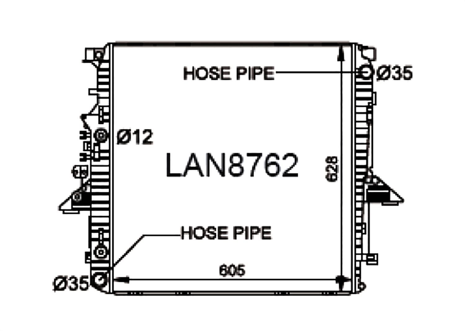 Fenix Cooling Radiator Land Rover Discovery 3 & 4 [L319] Petrol 2004-2016 SR