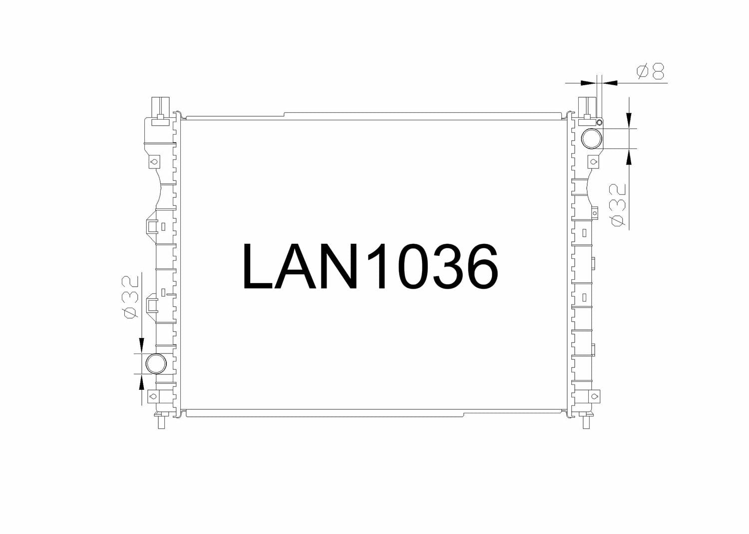 Fenix Cooling Radiator Land Rover Freelander 1 [L314] 1998-2006 SR
