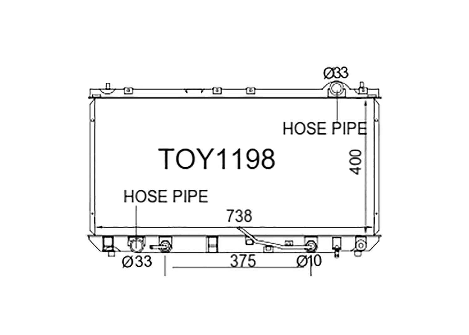 Fenix Cooling Radiator Lexus ES 300 MCV20 3.0L Petrol 1996-2003 SR