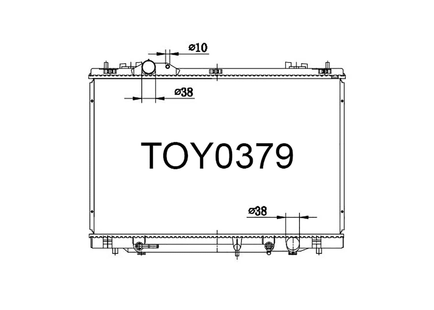 Fenix Cooling Radiator Lexus LS 460 & LS 600H USF40 / UVF40 2006-2017 [Short] SR