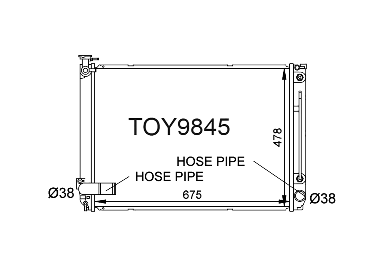 Fenix Cooling Radiator Lexus RX 350 GSU30, GSU35 3.5L Petrol 2007-2009 SR