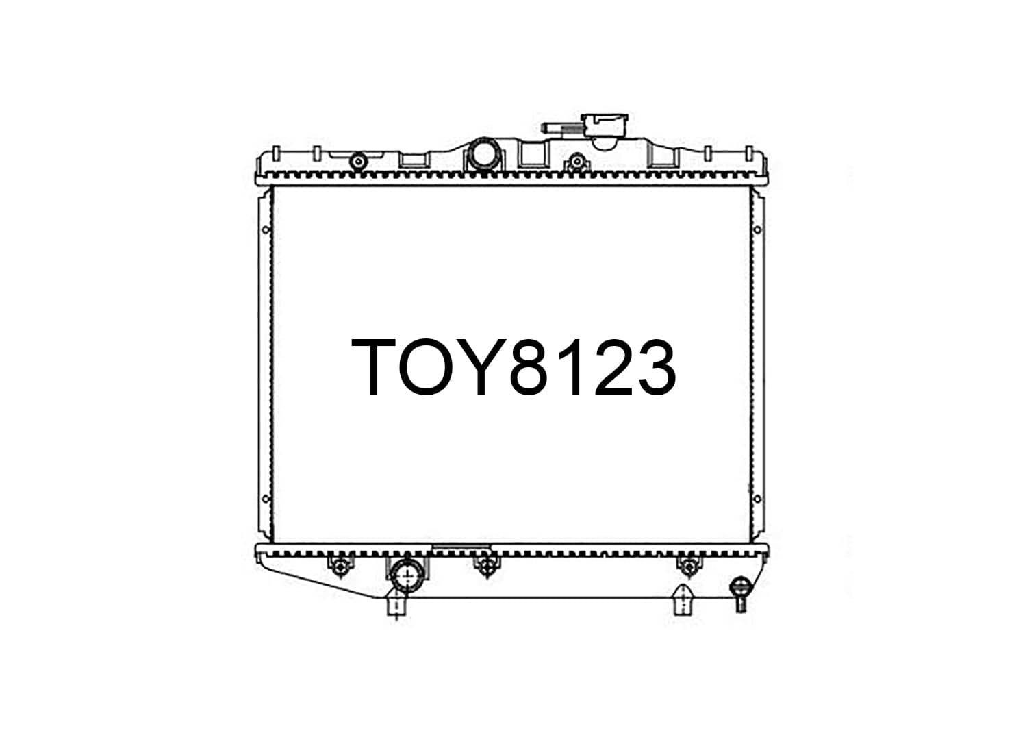 Fenix Cooling Radiator Manual Toyota Starlet EP70 / EP71 1.0L & 1.3L Petrol 1984-1986 SR