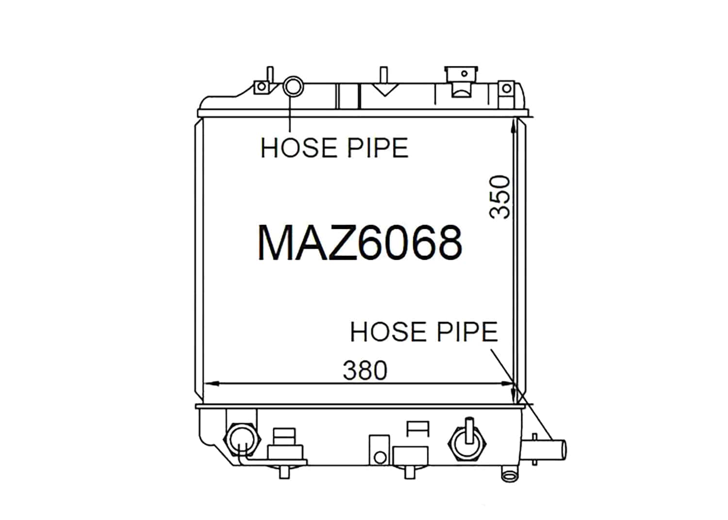Fenix Cooling Radiator Mazda 121 / Demio DW 1.3L & 1.5L Petrol 2000-2002 SR