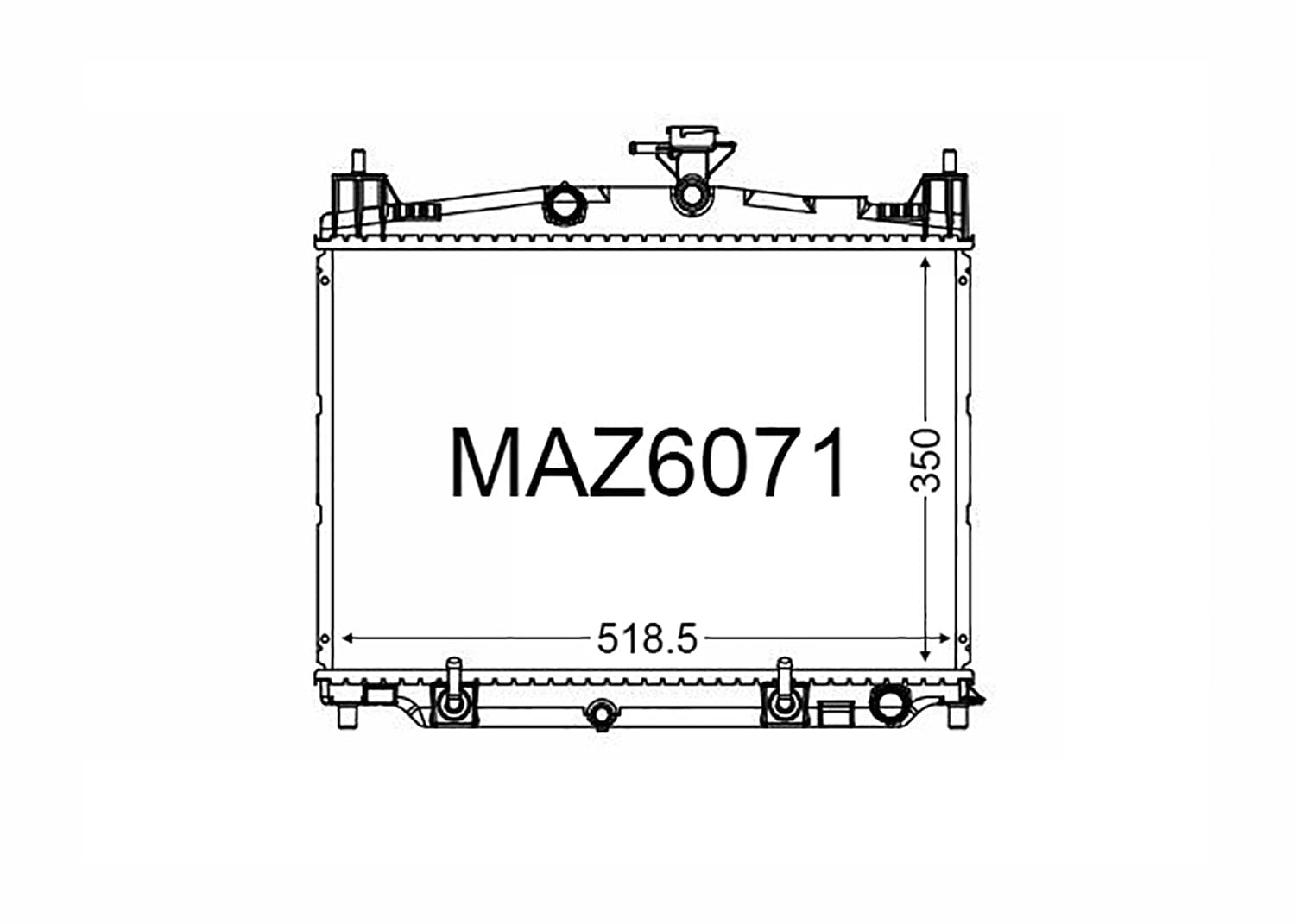 Fenix Cooling Radiator Mazda 2 / Demio DE 1.3L & 1.5L Petrol 2007-2014 [Narrow] SR