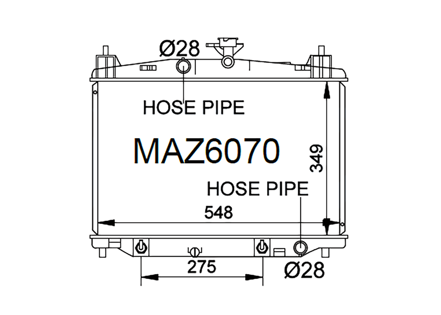 Fenix Cooling Radiator Mazda 2 / Demio DE 1.3L & 1.5L Petrol 2007-2014 [Wide] SR