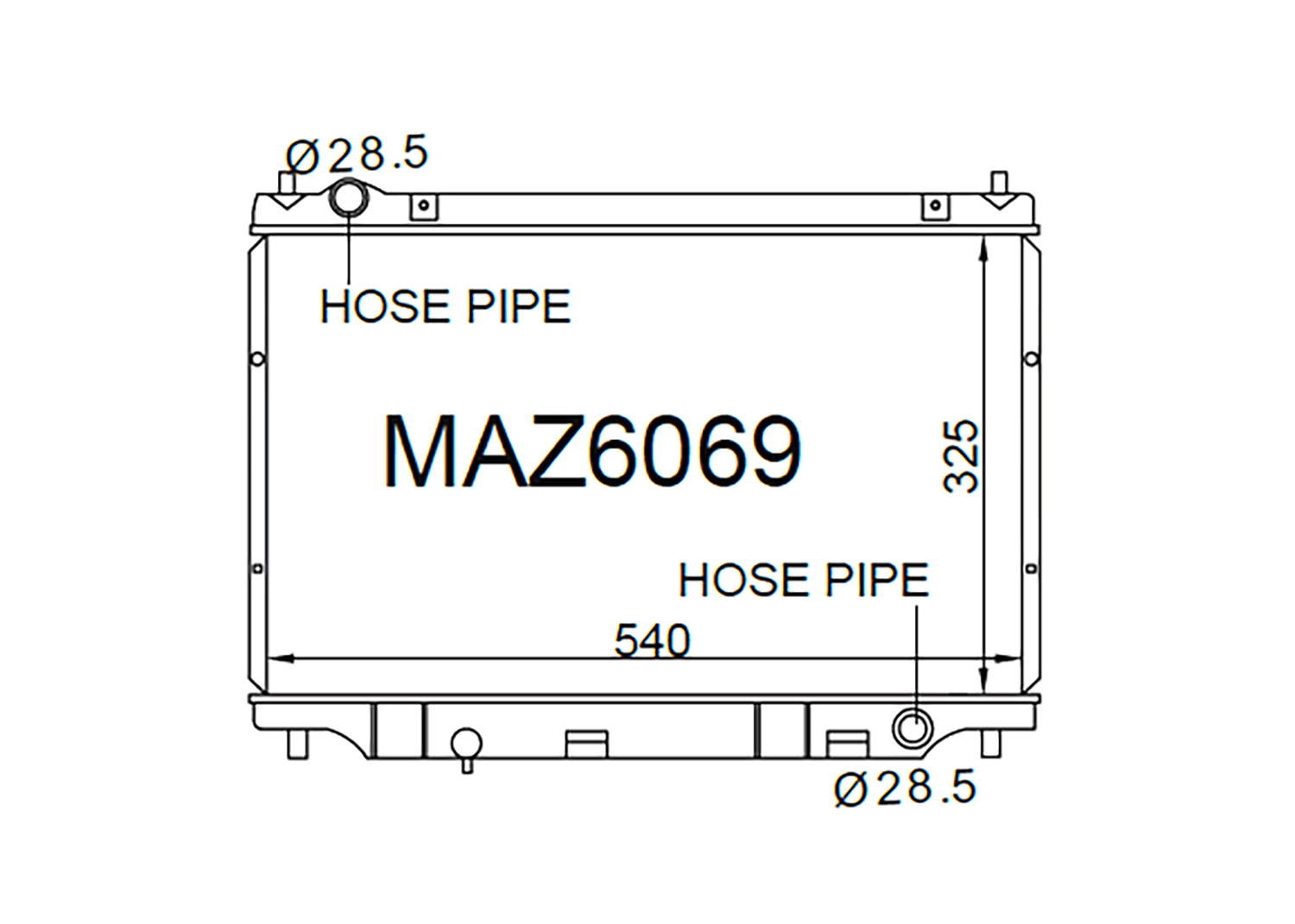 Fenix Cooling Radiator Mazda 2 / Demio / Verisa DY 1.3L & 1.5L Petrol 2002-2015 SR