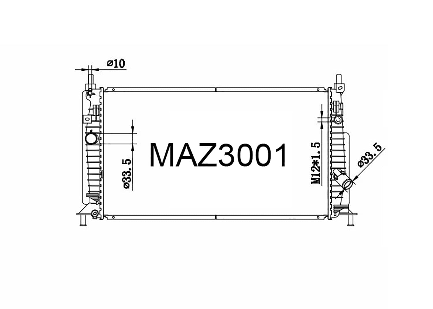 Fenix Cooling Radiator Mazda 3 / Axela / MPS [BL] Petrol 2008-2013 SR