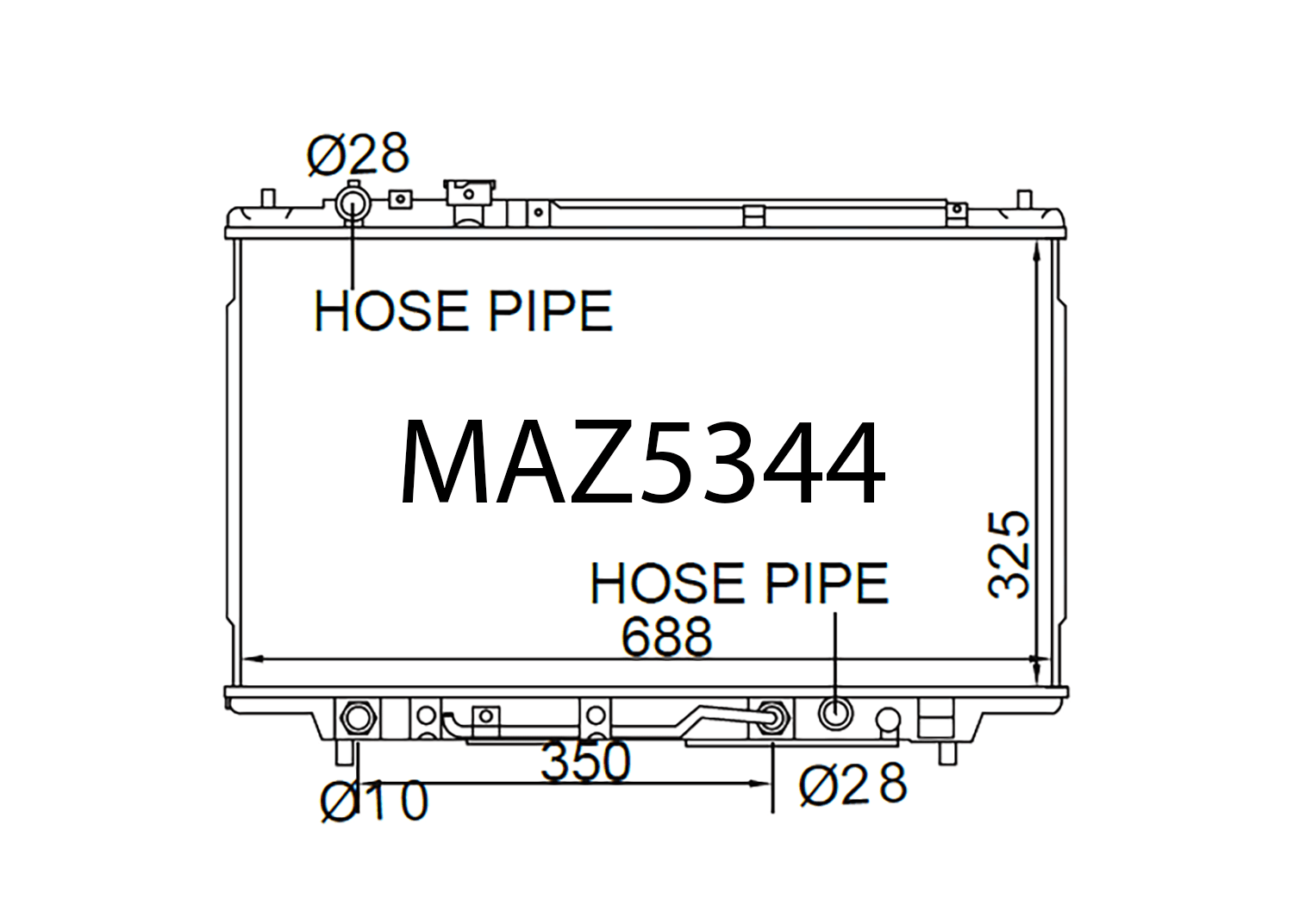 Fenix Cooling Radiator Mazda 323 / Familia BH Petrol 1994-1998 SR
