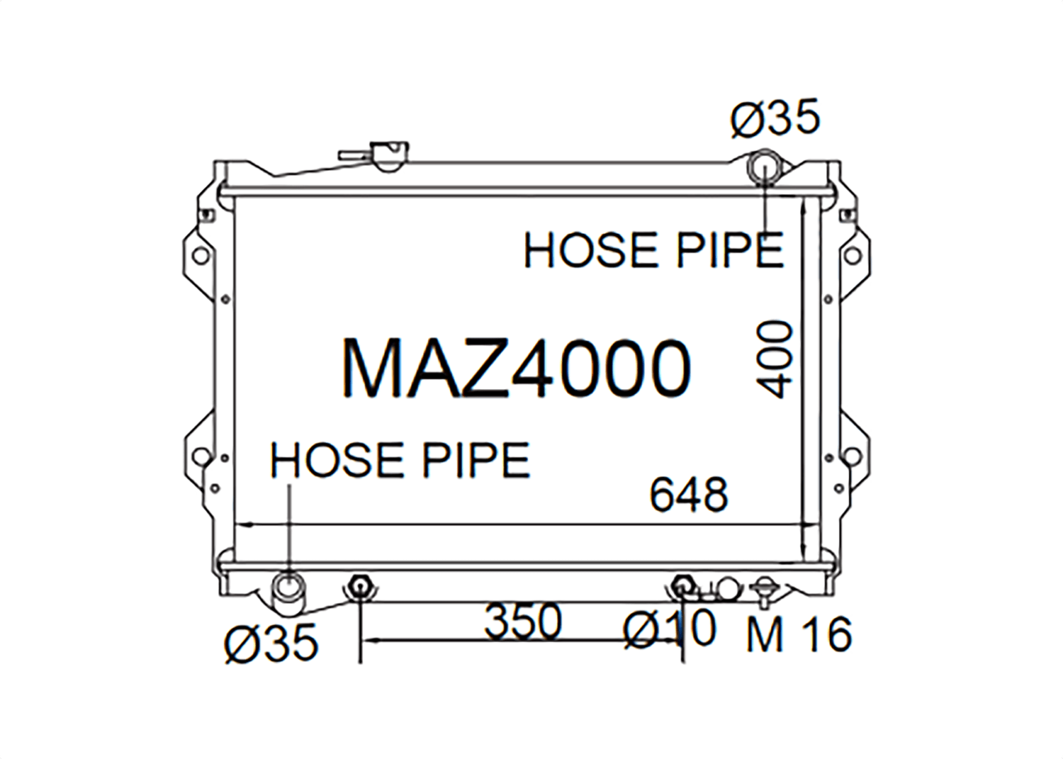 Fenix Cooling Radiator Mazda B-Series / Bravo Petrol & Diesel 1991-1996 SR
