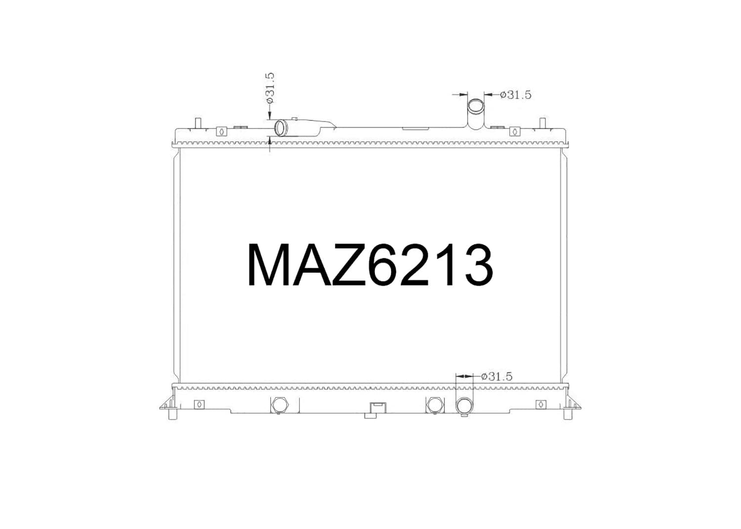 Fenix Cooling Radiator Mazda Biante CC / CCEFW 2.0L Petrol 2008-2018 SR