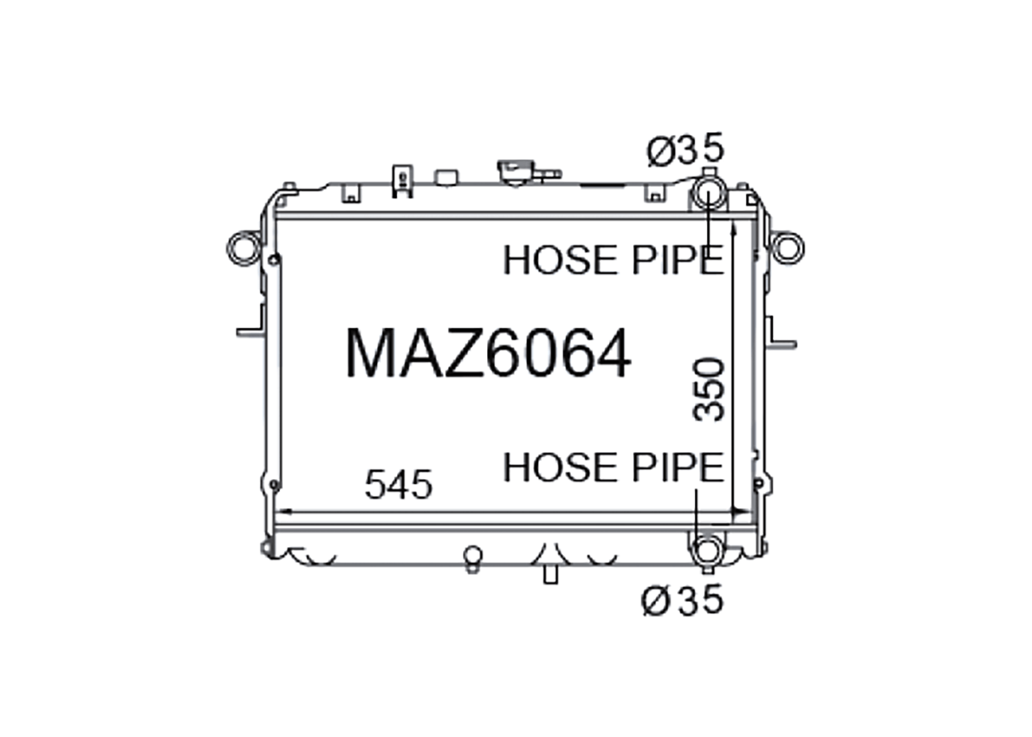 Fenix Cooling Radiator Mazda Bongo / E-Series [SK / SL] 4Cyl EFI Petrol 1999-2010 SR