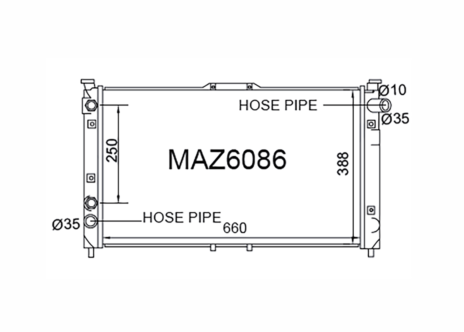 Fenix Cooling Radiator Mazda Millenia / Eunos 800 Petrol 1993-2002 SR