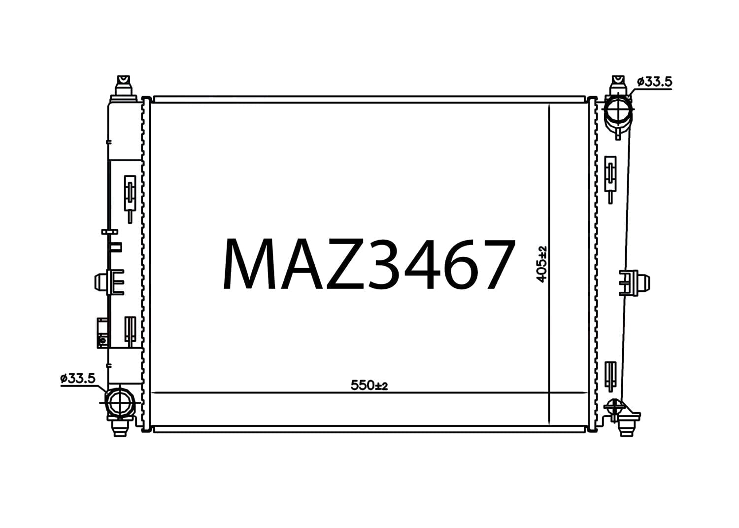Fenix Cooling Radiator Mazda MX-5 / Miata ND 2015- SR