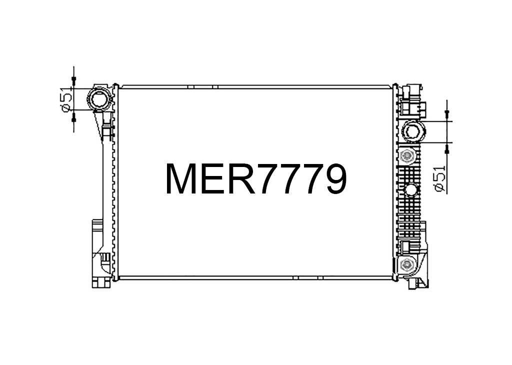 Fenix Cooling Radiator Mercedes C Class W204 Petrol & Diesel 2007-2015 SR