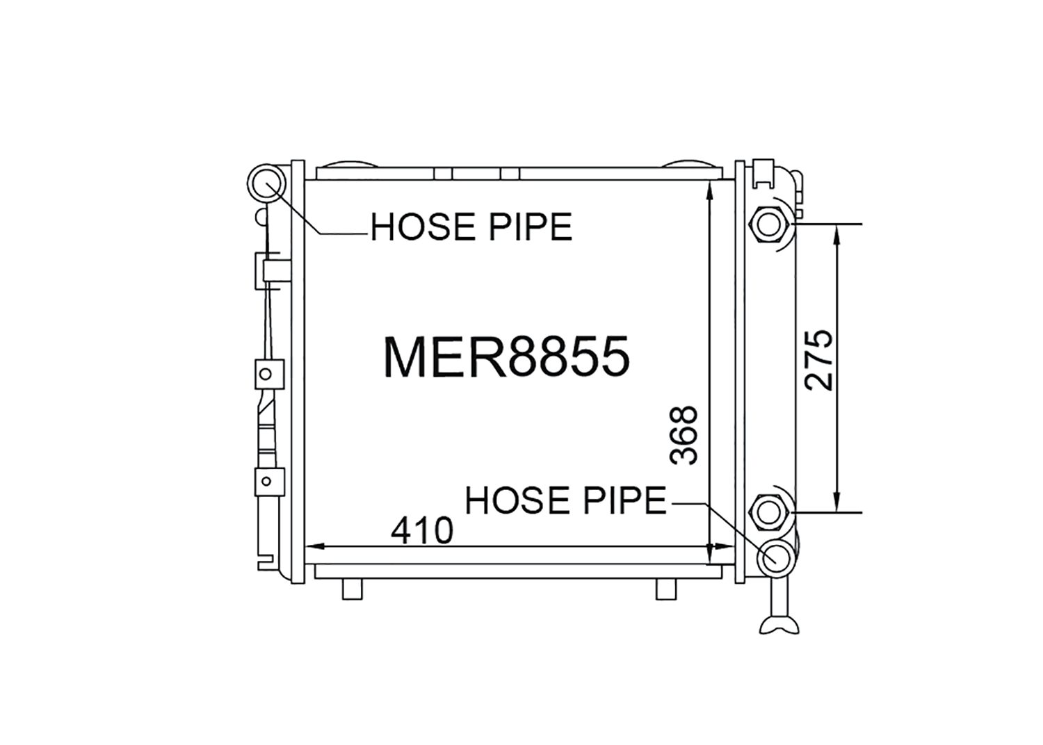 Fenix Cooling Radiator Mercedes E Class 200 / 230 W124 2.0L Petrol 1984-1992 SR