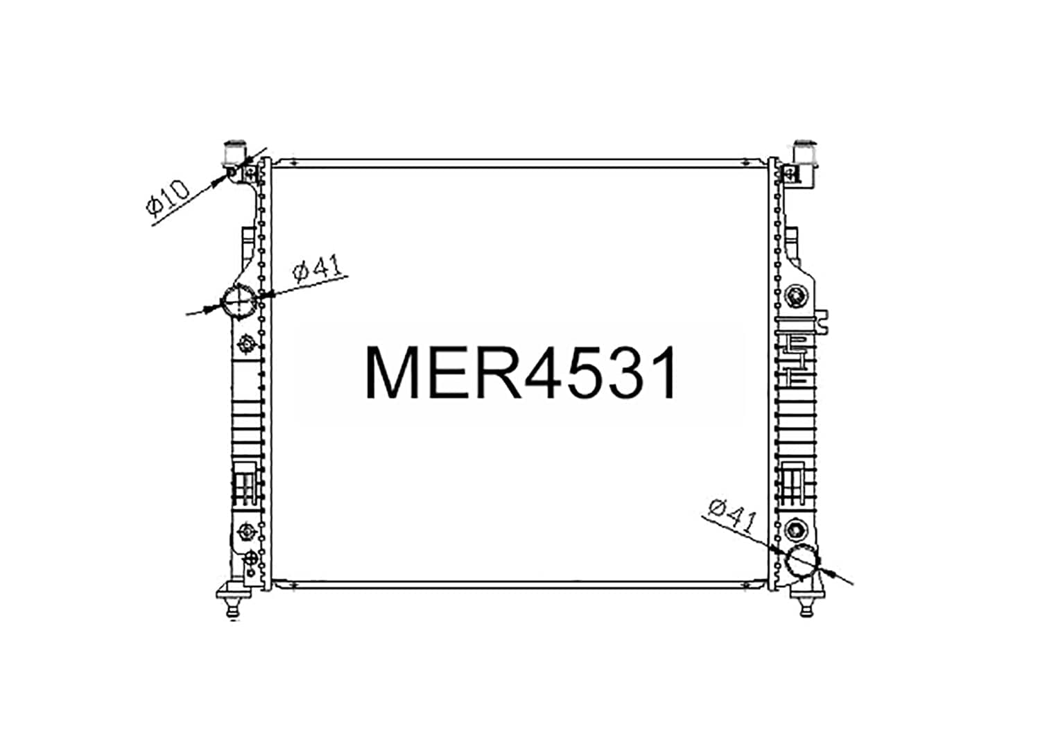 Fenix Cooling Radiator Mercedes G W461 , GL X164, ML W164  & R Class W251 2005-2022 SR
