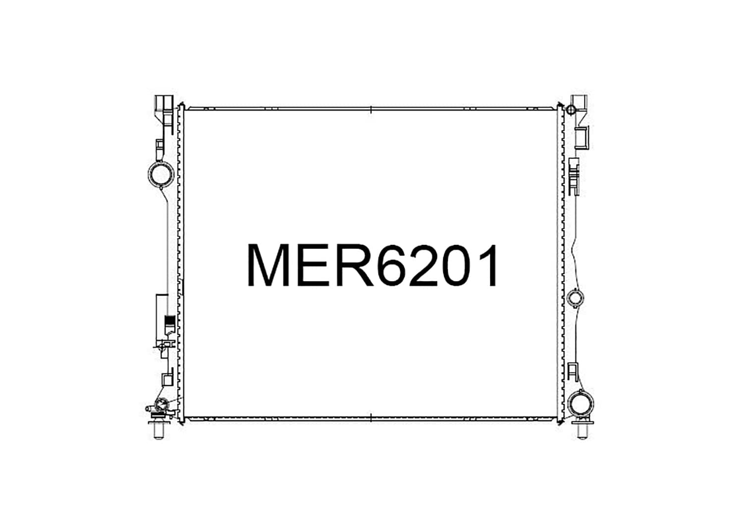 Fenix Cooling Radiator Mercedes GLE Class 300 D / 350 D W167 2.0L Diesel 2019- SR