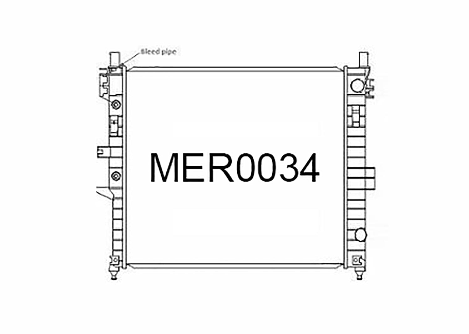 Fenix Cooling Radiator Mercedes M Class ML 270 CDI W163 2.7L Diesel 1998-2005 SR