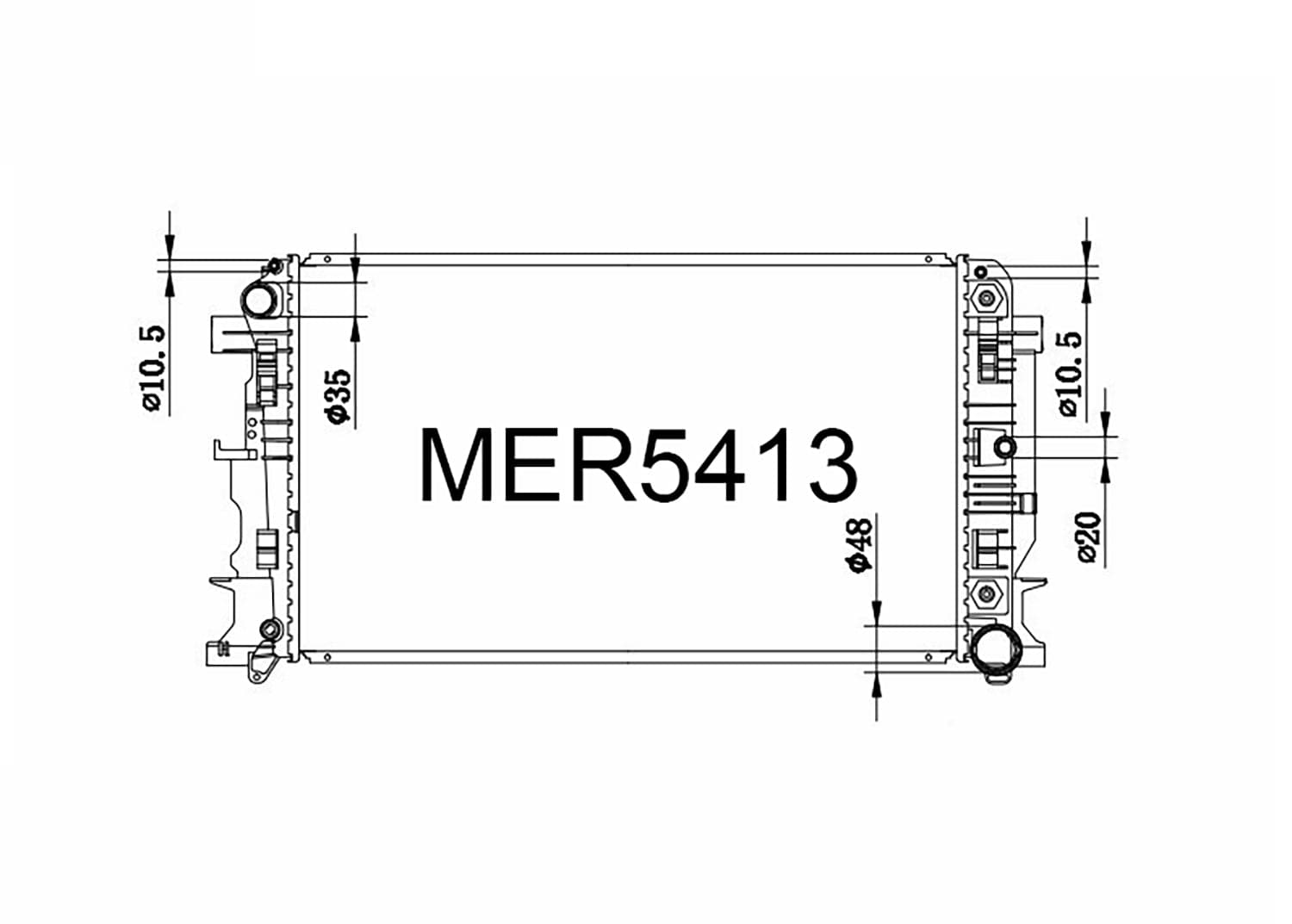 Fenix Cooling Radiator Mercedes Sprinter W906 Petrol & Diesel 2006-2018 SR
