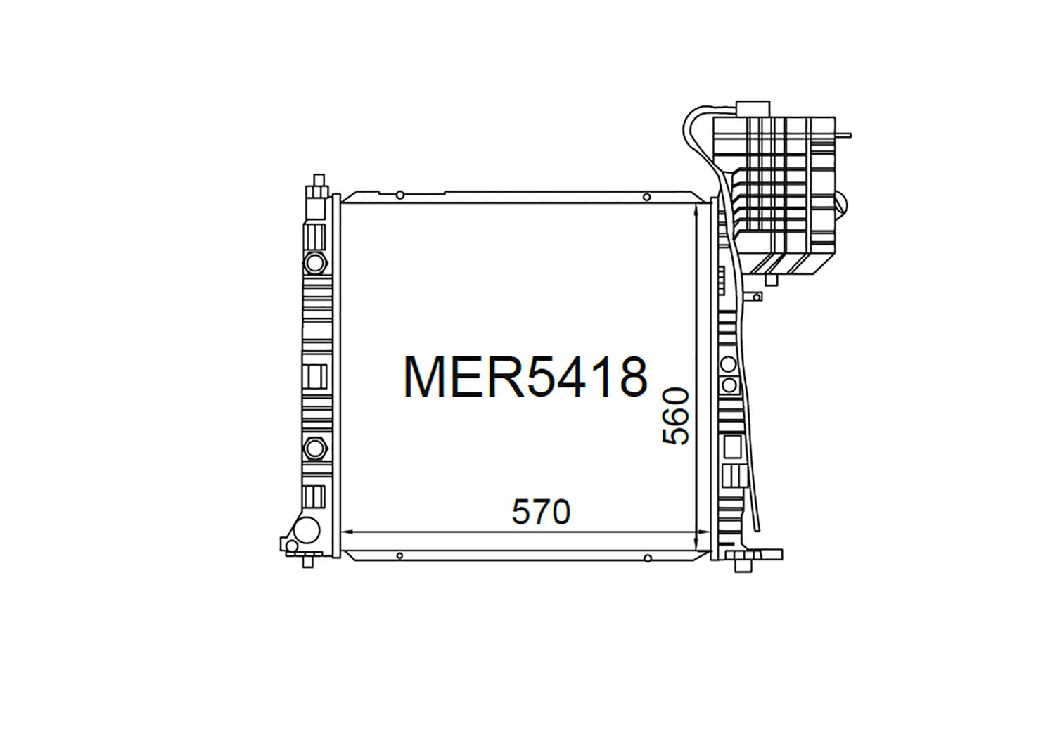 Fenix Cooling Radiator Mercedes Vito / V Class W638 Petrol & Diesel 1996-2003 SR