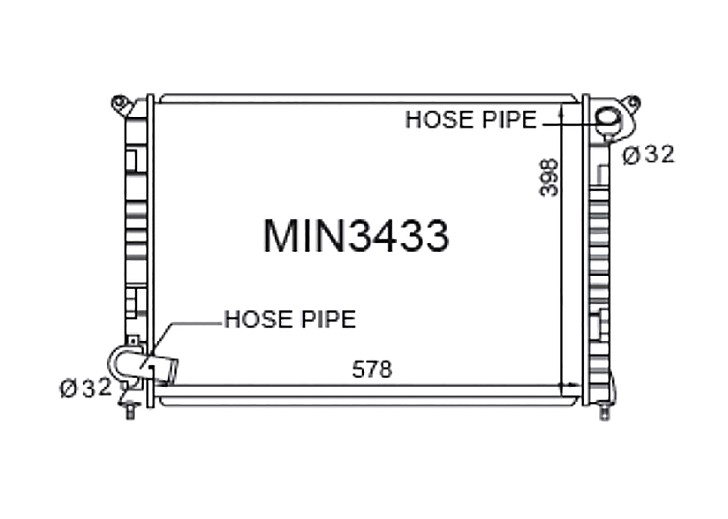 Fenix Cooling Radiator Mini Cooper & One [R50 / R53] 1.6L Petrol 2000-2006 SR