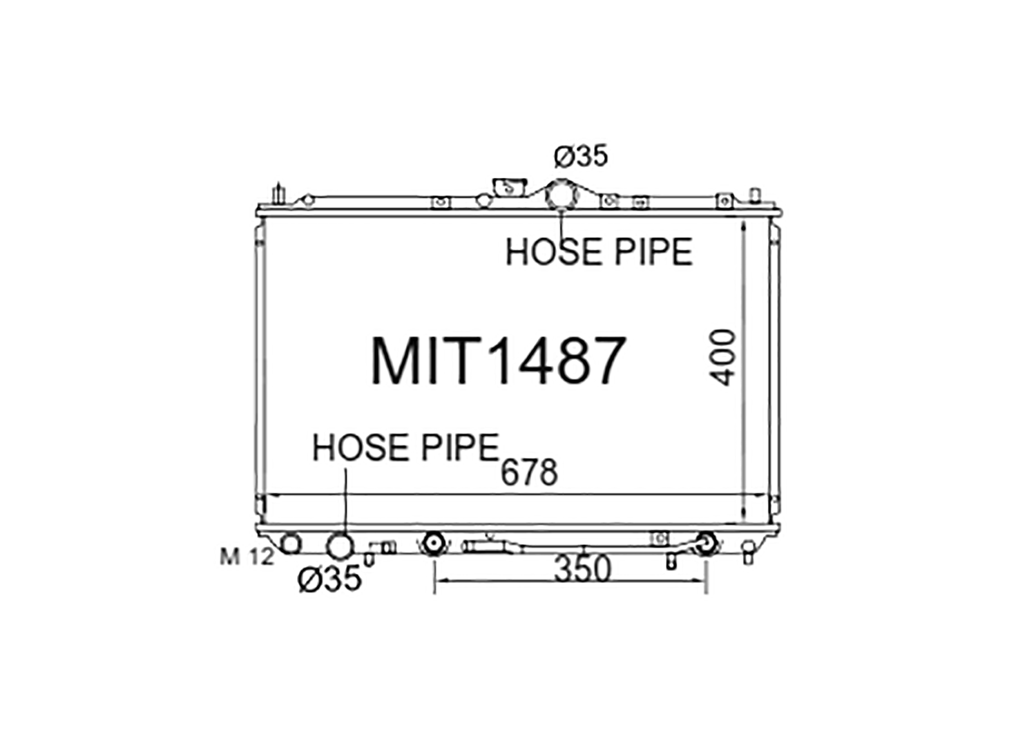 Fenix Cooling Radiator Mitsubishi Carisma 1.6L & 1.8L Petrol 1995-2004 SR