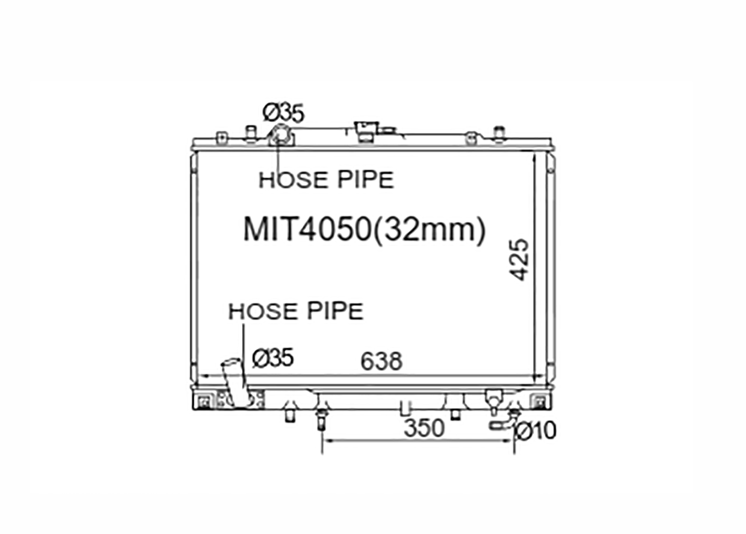 Fenix Cooling Radiator Mitsubishi Challenger 3.0L Petrol 1998-2007 SR