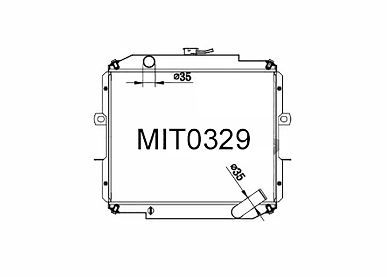 Fenix Cooling Radiator Mitsubishi Delica / L300 1986-1994 SR
