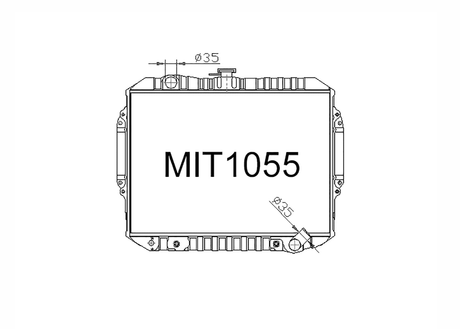 Fenix Cooling Radiator Mitsubishi Pajero V31 2.5L Diesel 1992-1997 SR