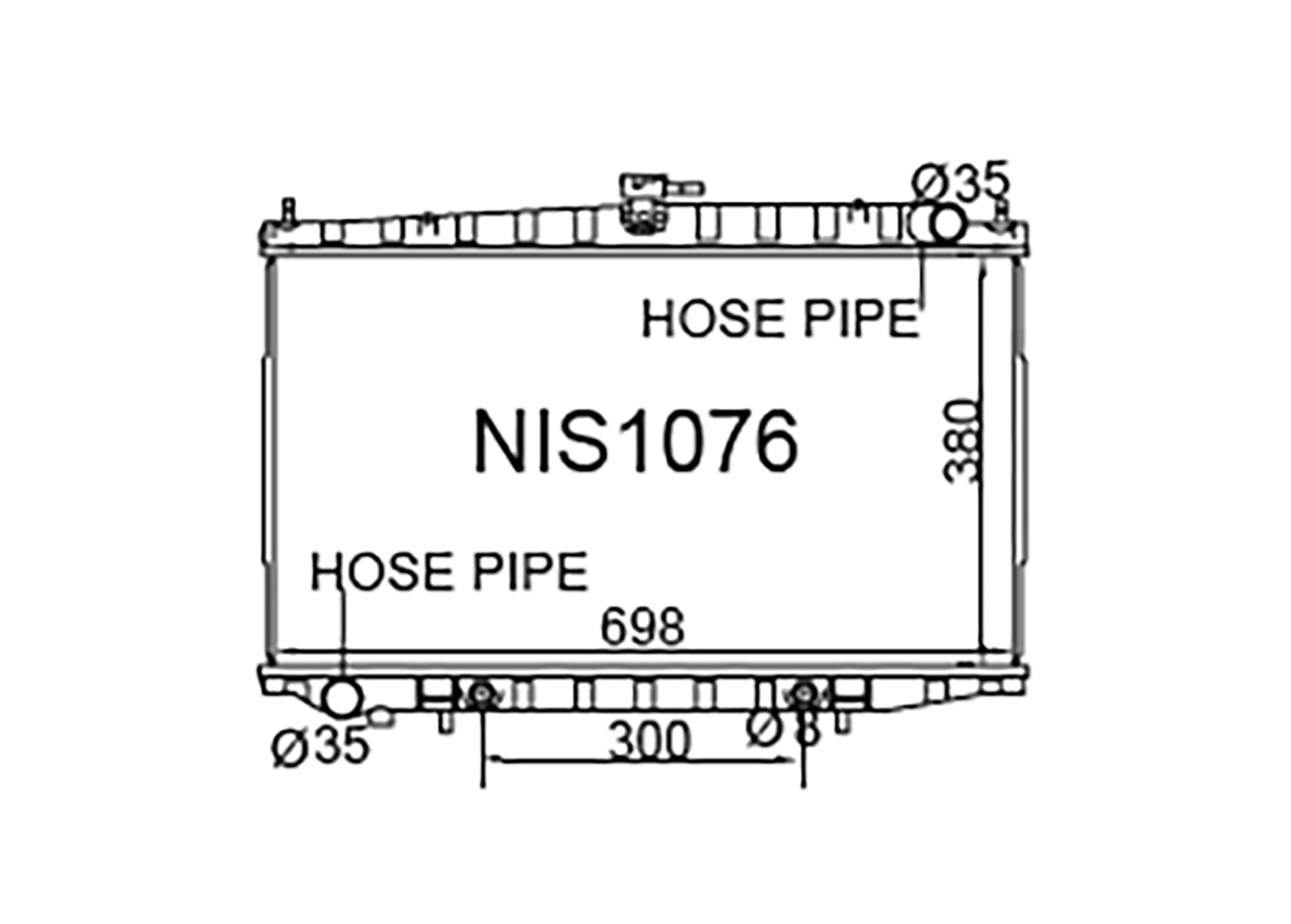 Fenix Cooling Radiator Nissan Bluebird U13 & Prairie M11 Petrol 1991-1999 SR