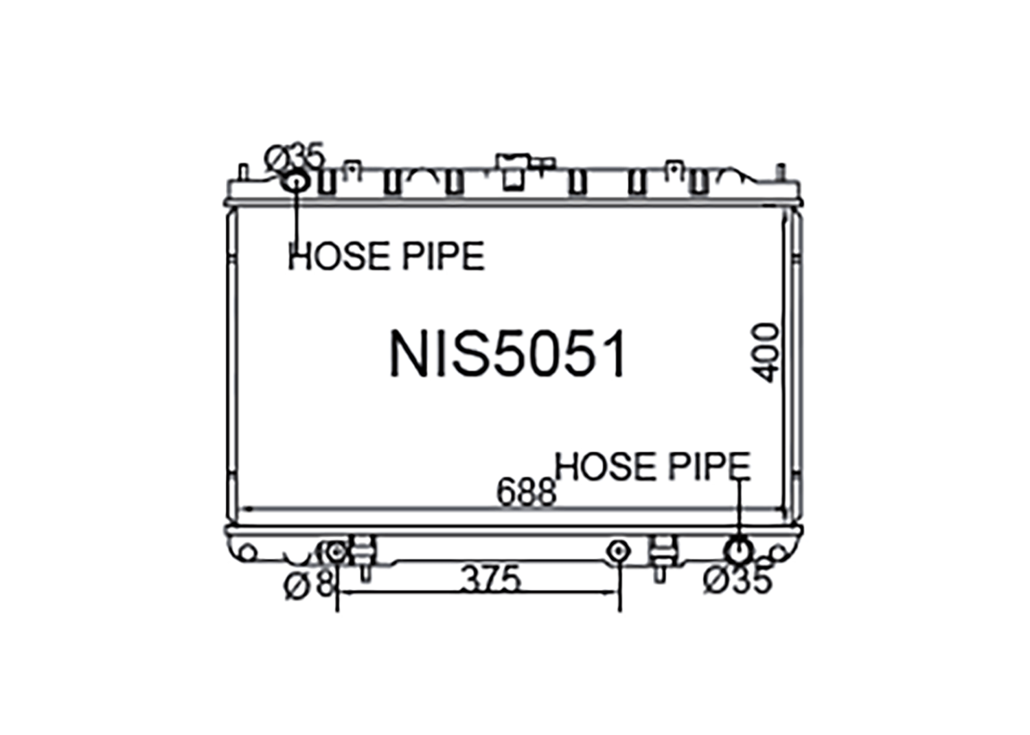 Fenix Cooling Radiator Nissan Cefiro / Maxima A33 3.0L & 3.5L Petrol 1998-2004 [Wide Oil Cooler] SR
