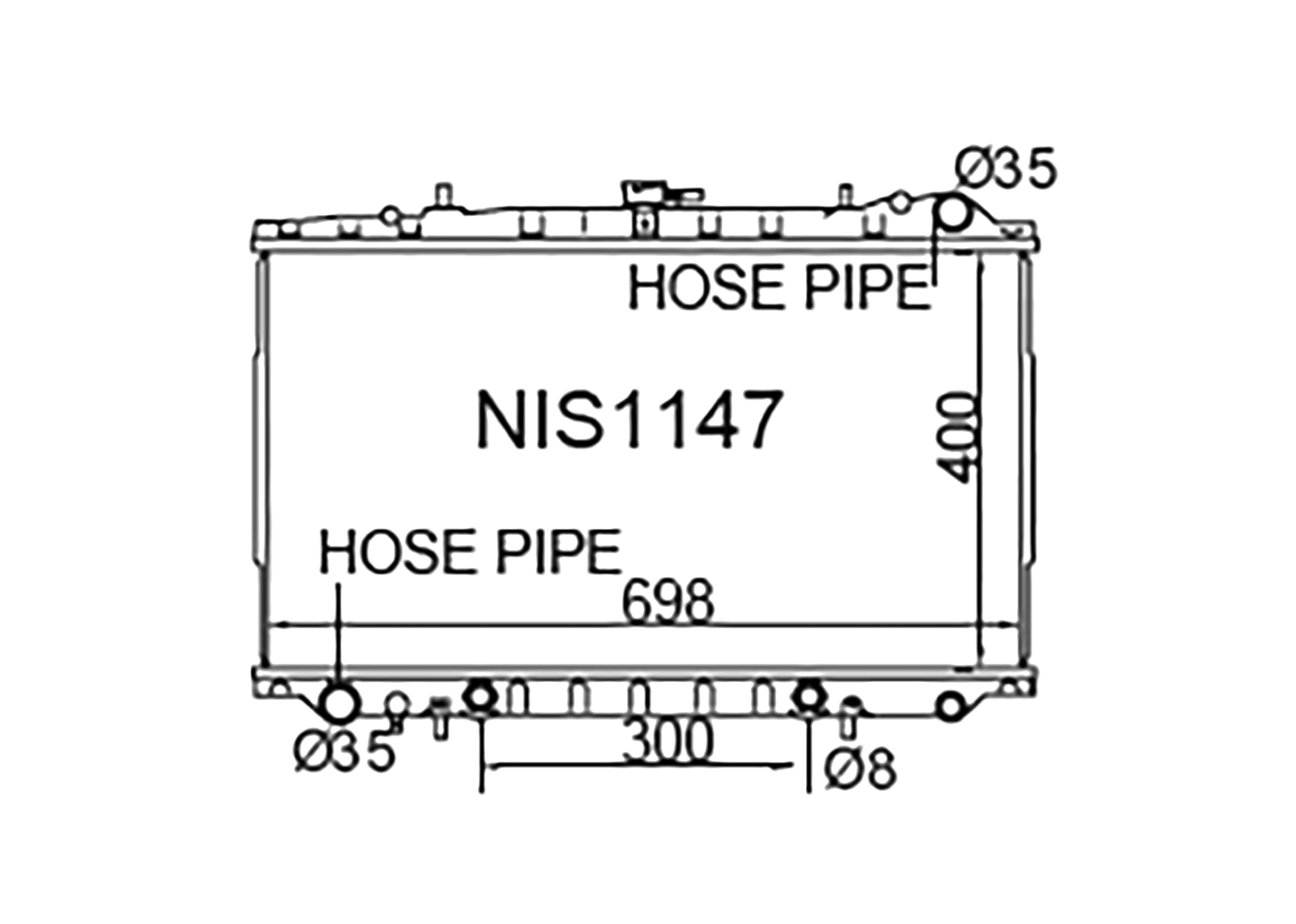 Fenix Cooling Radiator Nissan Fairlady Z / 300ZX Z32 & Maxima J30 Petrol 1989-2000 [Non-Turbo] SR