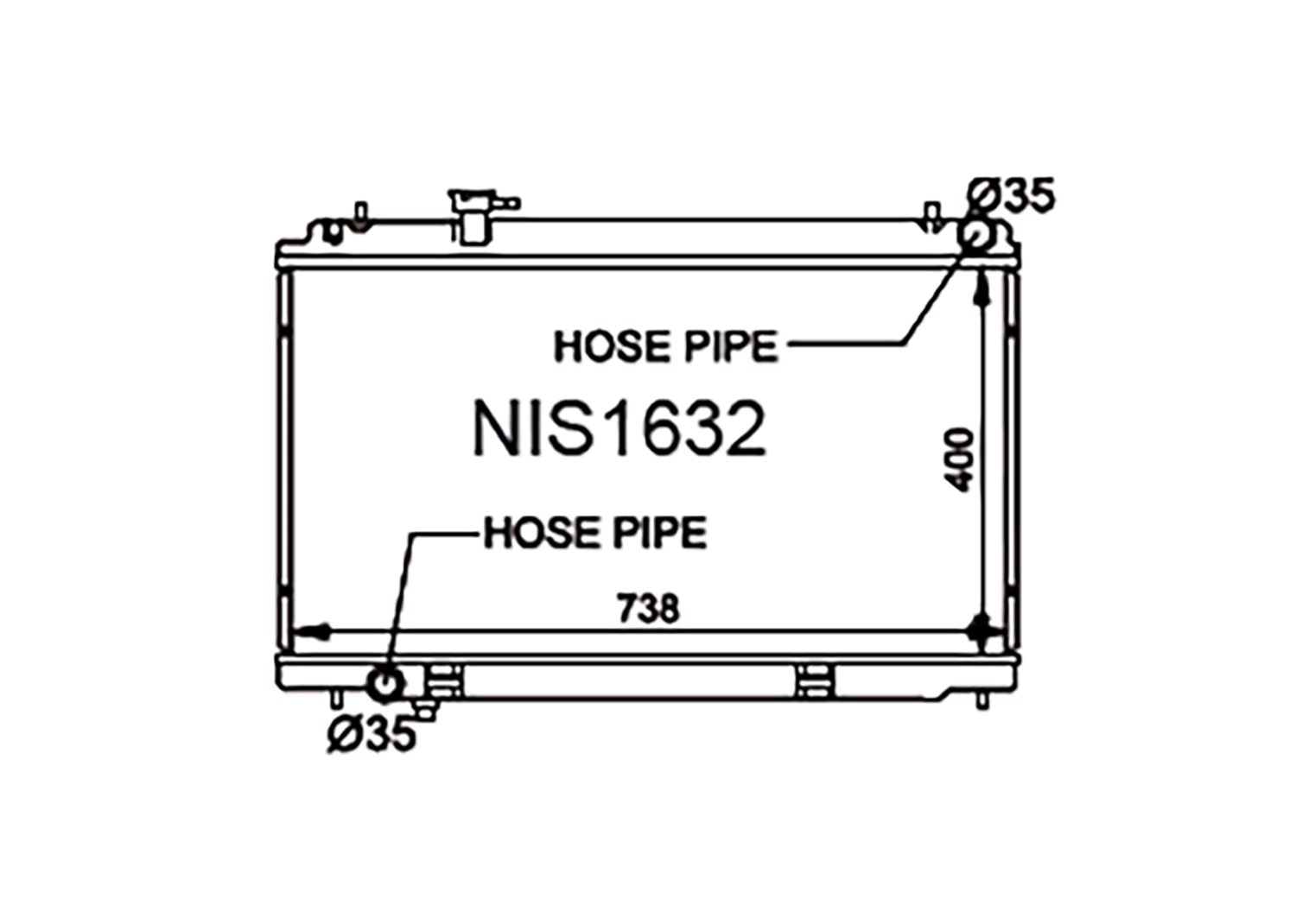 Fenix Cooling Radiator Nissan Fairlady Z / 350Z Z33 Petrol 2003-2006 SR