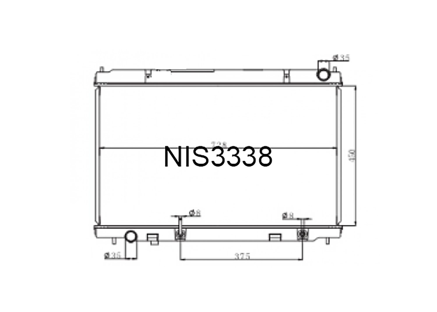 Fenix Cooling Radiator Nissan Fuga Y50 2.5L / 3.5L HR & V8 Petrol 2004-2009 [No Cap] SR