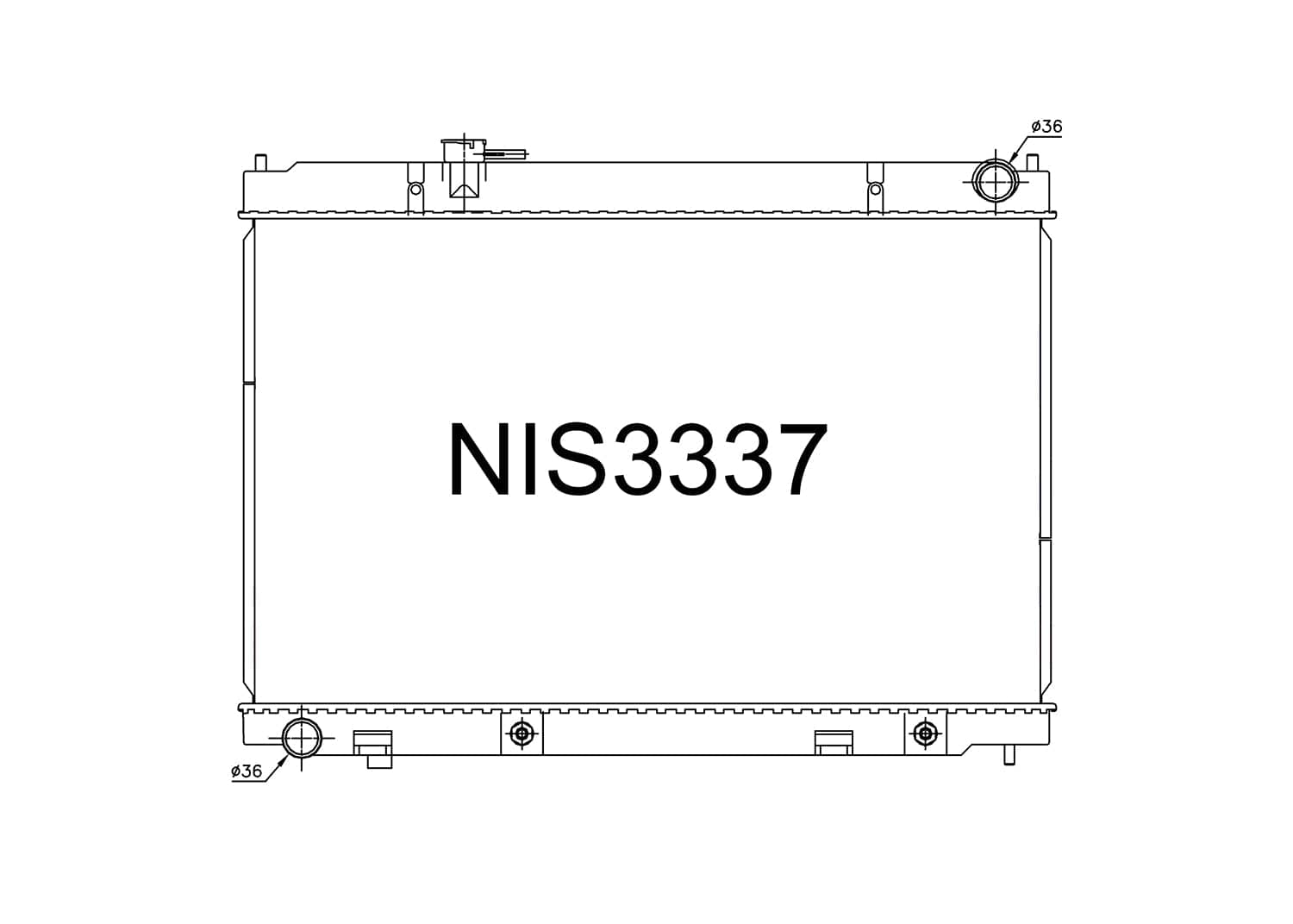 Fenix Cooling Radiator Nissan Fuga Y50 V6 Petrol 2004-2007 [With Cap] SR