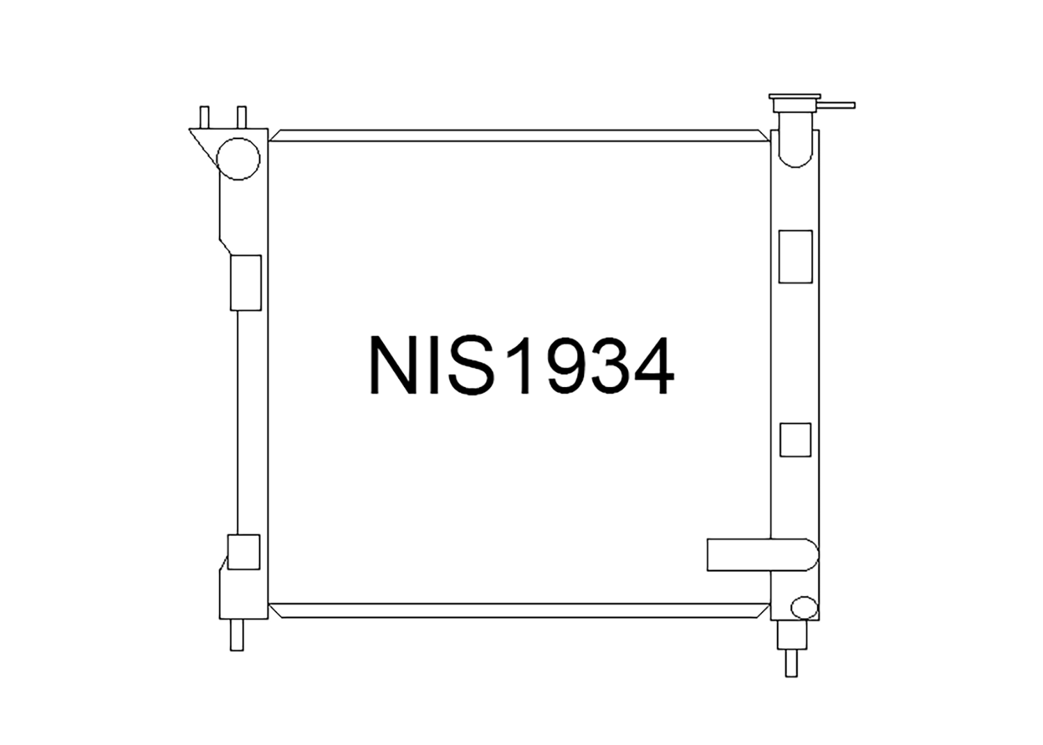 Fenix Cooling Radiator Nissan Lafesta B30 2.0L Petrol 2004-2012 SR
