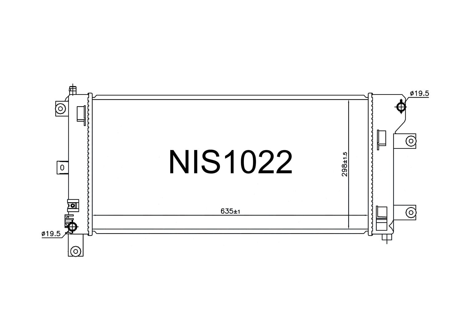 Fenix Cooling Radiator Nissan Leaf ZEO EV 2013-2017 SR