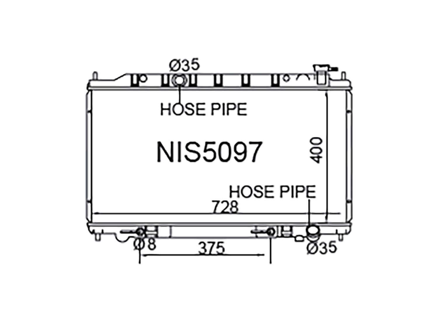 Fenix Cooling Radiator Nissan Maxima A34 & Teana J31 2.3L/ 3.5L Petrol 2003-2008 SR