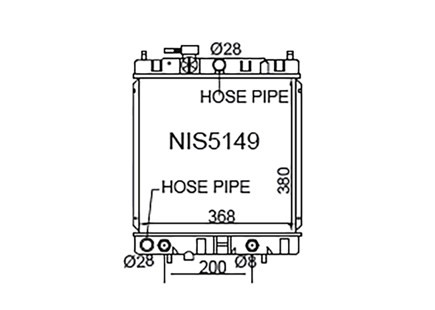 Fenix Cooling Radiator Nissan Micra / March K11 Petrol & Diesel 1992-2003 SR