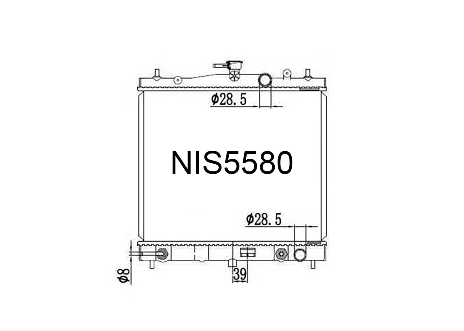 Fenix Cooling Radiator Nissan Micra / March YK12, Cube BZ11 & Note E11 Petrol 2002-2013 SR