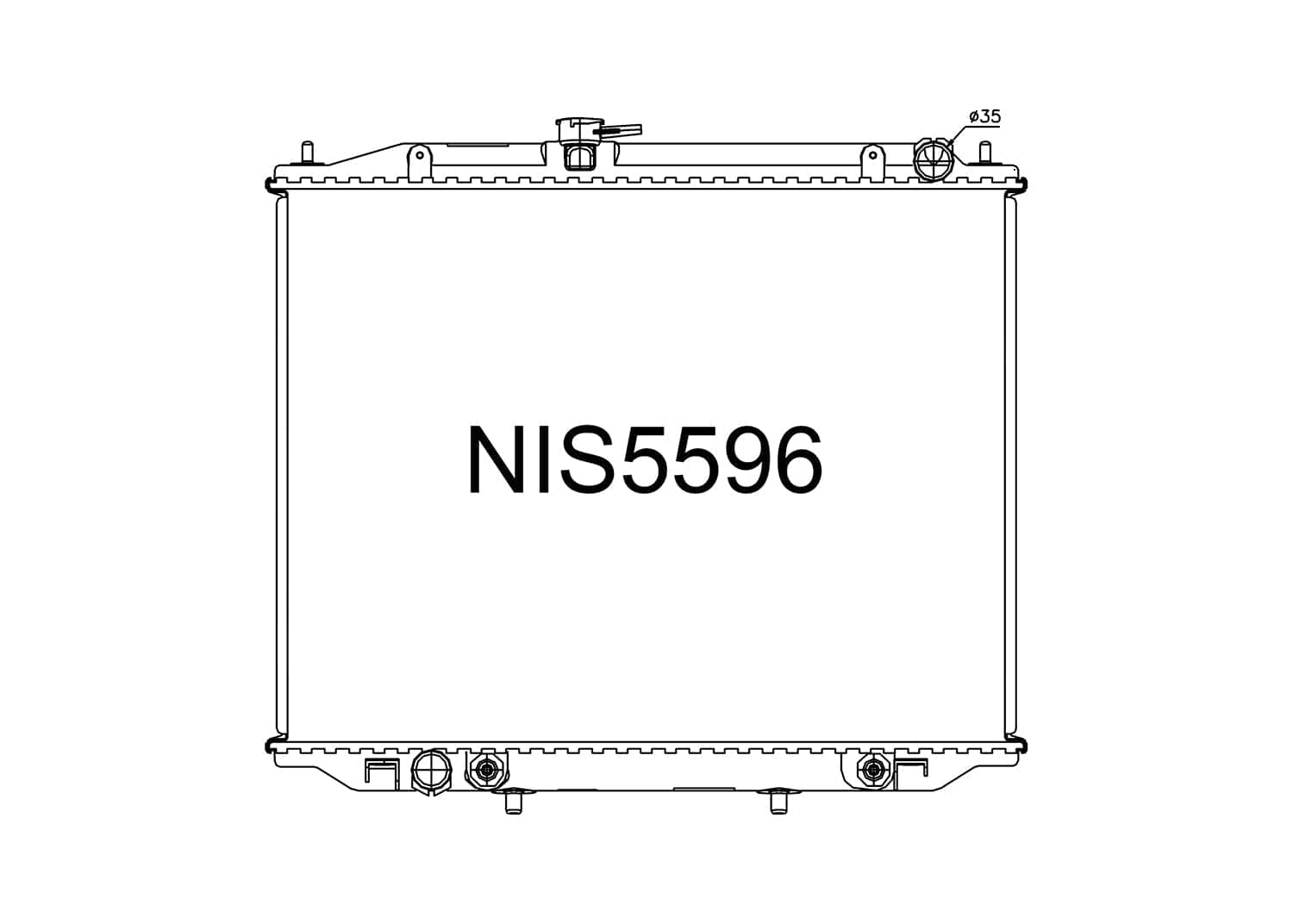 Fenix Cooling Radiator Nissan Mistral / Terrano II R50 2.4L Petrol & 2.7L Diesel 1996-2006 SR