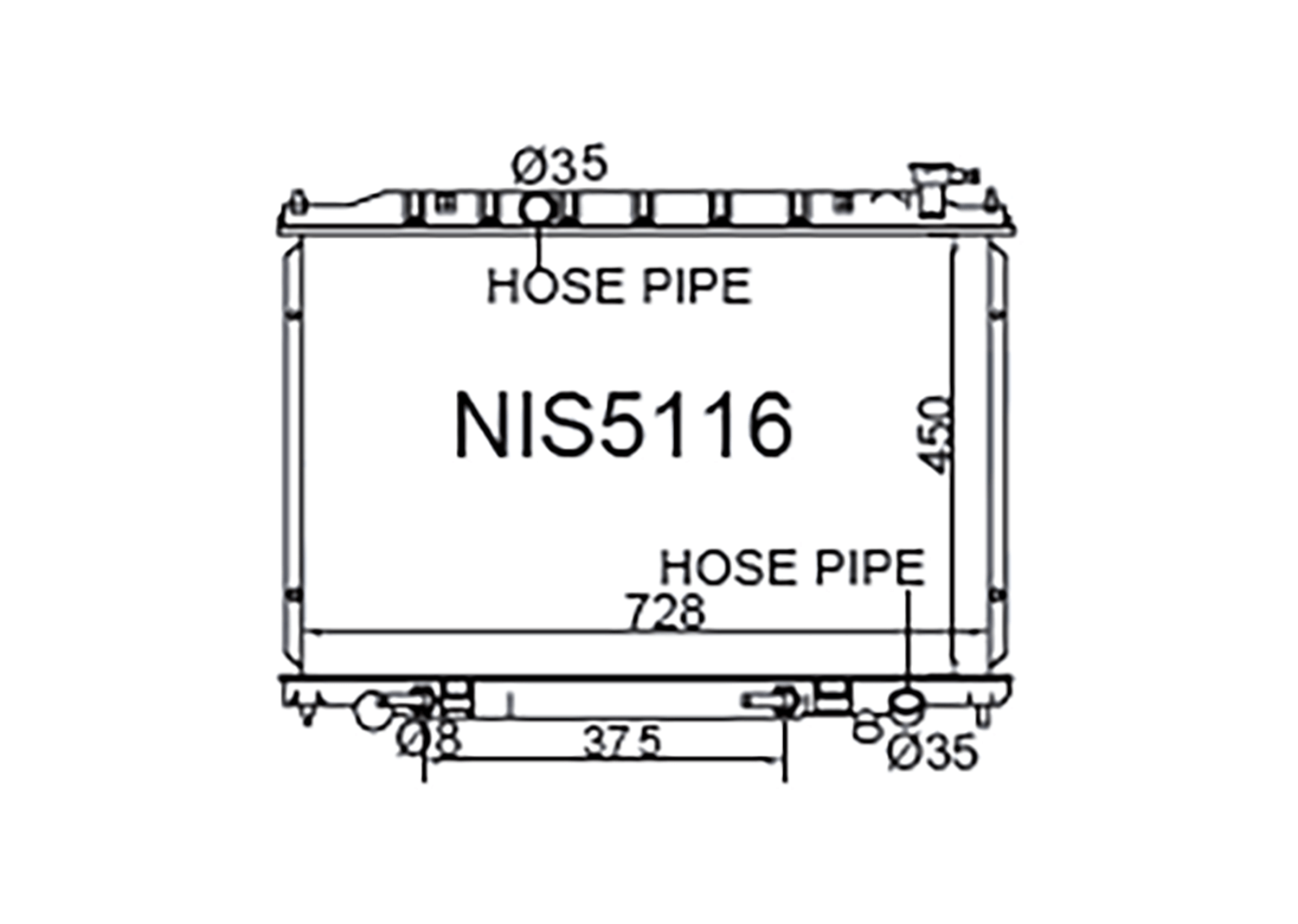 Fenix Cooling Radiator Nissan Murano Z50 & Presage U31 V6 Petrol SR